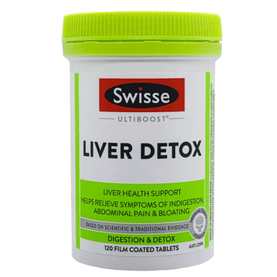 Viên uống bổ gan và giải độc gan Swisse Liver Detox 120 viên của Úc